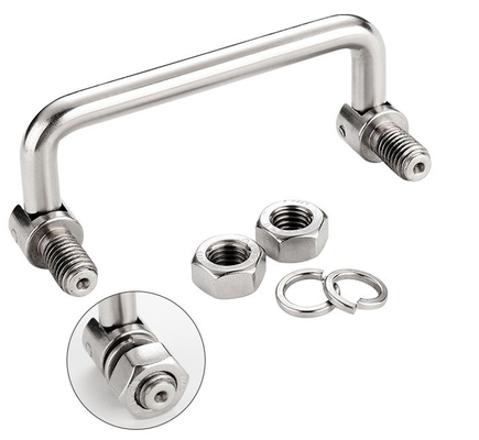 OEM เหล็กกล้าคาร์บอนพับ Heavy Duty Chest Handles Wearproof กันสนิม