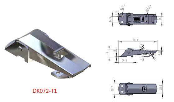 เหล็กล็อคตัวเองแบบปรับได้เหนือสลักตรงกลาง Antirust ISO9001