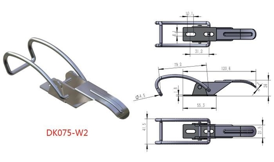 สลักสลับสแตนเลส Hasp ISO สำหรับผู้สูบบุหรี่