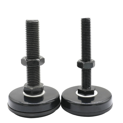 M12 Black Electrophoretic ปรับระดับเท้าปรับระดับได้ Heavy Duty Rustproof