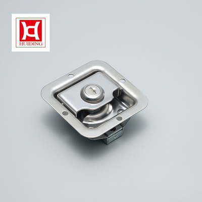 กล่องเครื่องมือรถบรรทุกสแตนเลสแบบกำหนดเอง Latch Paddle Flush Mount Latch พร้อมล็อคและกุญแจ