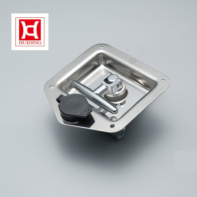 กุญแจล็อคพายสแตนเลสชนิดกุญแจมาตรฐานพร้อมที่จับพับตัว T HD858