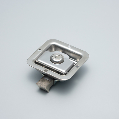 กล่องเครื่องมือรถบรรทุกสแตนเลสแบบกำหนดเอง Latch Paddle Flush Mount Latch พร้อมล็อคและกุญแจ